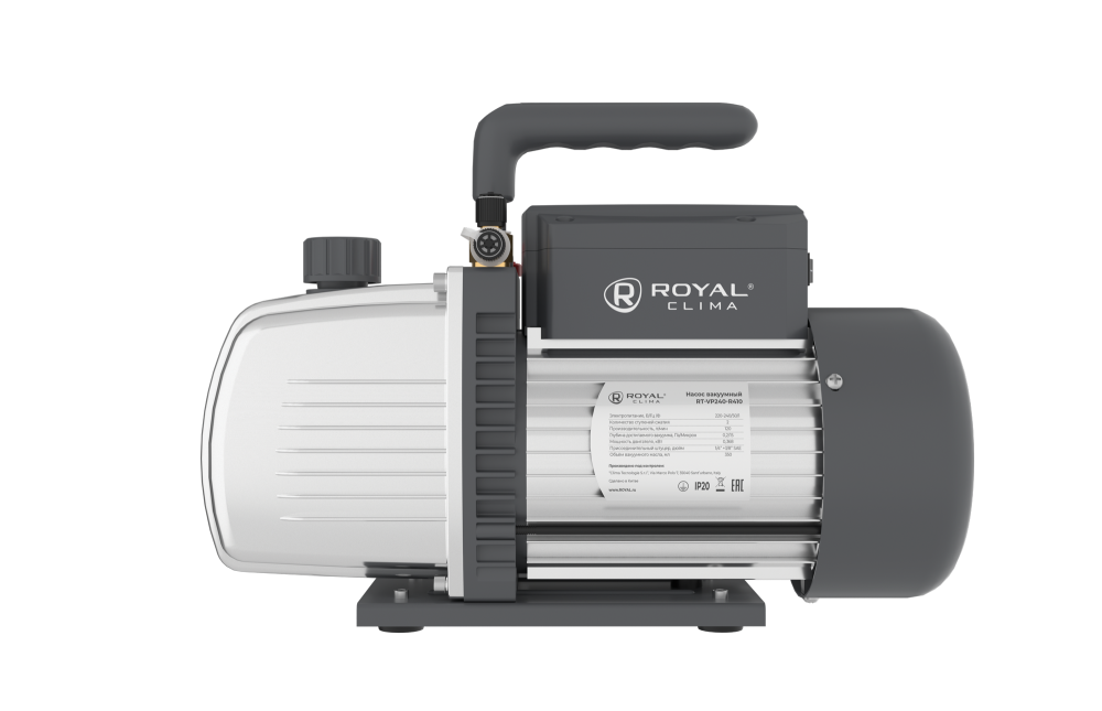 Насос вакуумный RT-VP240-R410 (2-ступ., 120л\/мин, 15 microns, 1\/4" + 3\ / 8"SAE)